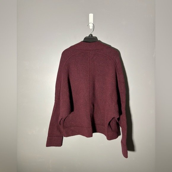 J.Crew Collection Maroon Oversized Open Sweater Blazer Size XS/S - Picture 3 of 7